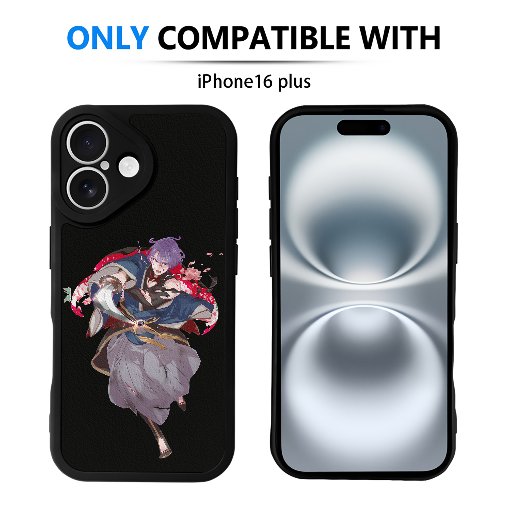 （画像用） 刀剣乱舞 Touken Ranbu 【iPhone 16シリーズ対応】シリコンスマホケース（レザー調） 材質：シリコン